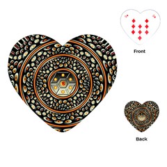 Dark Metal And Jewels Playing Cards (heart)  by linceazul