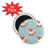 Cute Fox Pattern 1 75  Magnets (10 Pack)  by Bigfootshirtshop