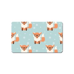 Cute Fox Pattern Magnet (name Card) by Bigfootshirtshop
