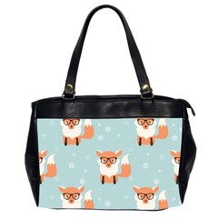 Cute Fox Pattern Office Handbags (2 Sides)  by Bigfootshirtshop