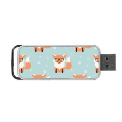 Cute Fox Pattern Portable Usb Flash (two Sides) by Bigfootshirtshop