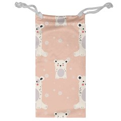 Cute Polar Bear Pattern Jewelry Bag by Bigfootshirtshop