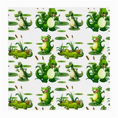 Crocodiles In The Pond Medium Glasses Cloth by Bigfootshirtshop