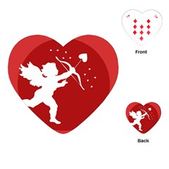 Cupid Bow Love Valentine Angel Playing Cards (heart)  by Celenk