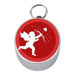 Cupid Bow Love Valentine Angel Mini Silver Compasses by Celenk