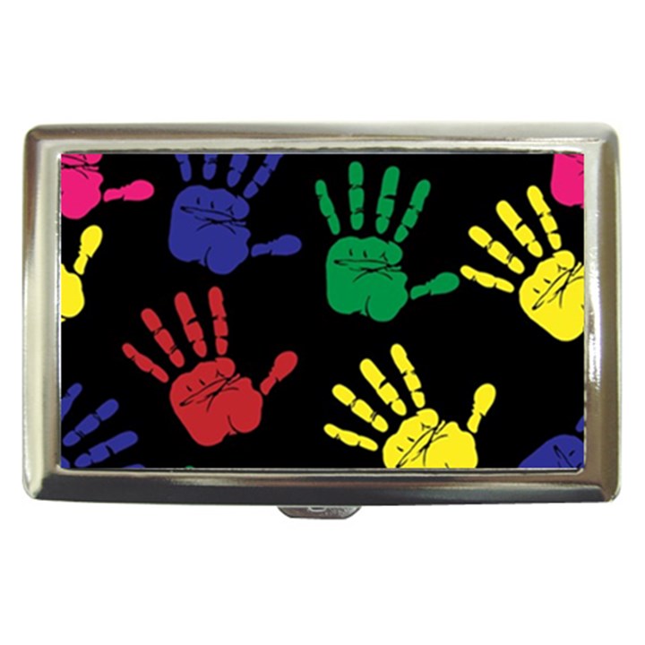 Handprints Hand Print Colourful Cigarette Money Cases