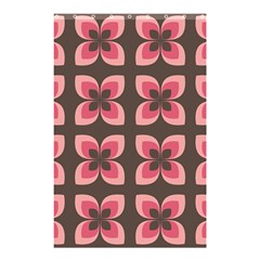 Floral Retro Abstract Flowers Shower Curtain 48  X 72  (small)  by Celenk