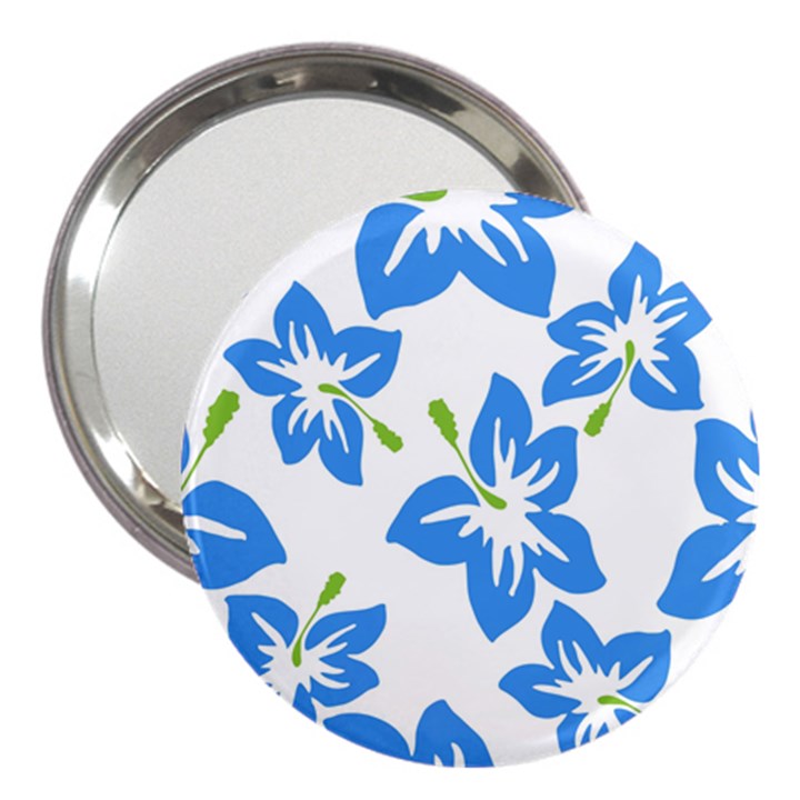 Hibiscus Wallpaper Flowers Floral 3  Handbag Mirrors