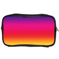 Spectrum Background Rainbow Color Toiletries Bags 2-side by Celenk