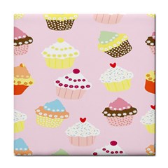 Cupcakes Wallpaper Paper Background Tile Coasters by Celenk