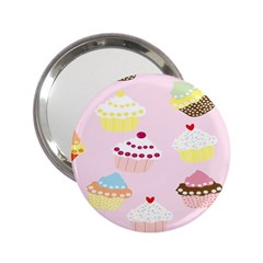 Cupcakes Wallpaper Paper Background 2 25  Handbag Mirrors by Celenk