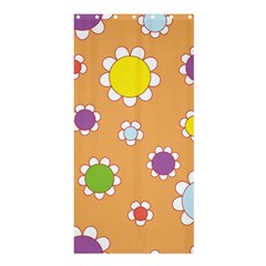 Floral Flowers Retro 1960s 60s Shower Curtain 36  X 72  (stall)  by Celenk