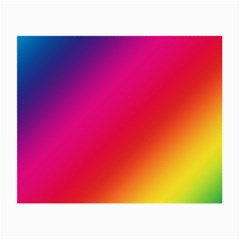 Spectrum Background Rainbow Color Small Glasses Cloth (2-side) by Celenk