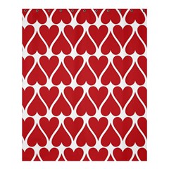 Hearts Pattern Seamless Red Love Shower Curtain 60  x 72  (Medium) 