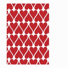 Hearts Pattern Seamless Red Love Small Garden Flag (Two Sides)