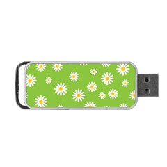 Daisy Flowers Floral Wallpaper Portable Usb Flash (one Side) by Celenk