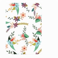 Floral Backdrop Pattern Flower Large Garden Flag (two Sides) by Celenk