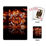 Butterfly Brown Puzzle Background Playing Card Back