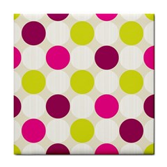 Polka Dots Spots Pattern Seamless Tile Coasters by Celenk