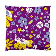 Floral Flowers Wallpaper Paper Standard Cushion Case (Two Sides)