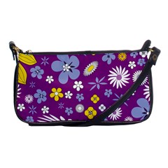 Floral Flowers Wallpaper Paper Shoulder Clutch Bags