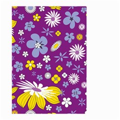 Floral Flowers Wallpaper Paper Small Garden Flag (Two Sides)