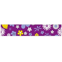 Floral Flowers Wallpaper Paper Large Flano Scarf 