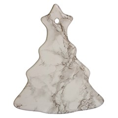 Marble Background Backdrop Ornament (christmas Tree)  by Celenk