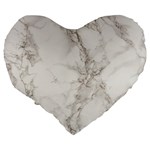 Marble Background Backdrop Large 19  Premium Flano Heart Shape Cushions Back