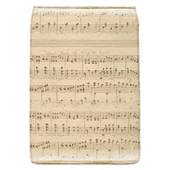 Vintage Beige Music Notes Flap Covers (l)  by Celenk