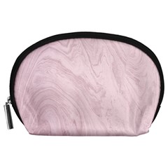 Marble Background Texture Pink Accessory Pouches (large)  by Celenk