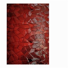 Pattern Backgrounds Abstract Red Small Garden Flag (two Sides) by Celenk