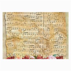 Background Old Parchment Musical Large Glasses Cloth by Celenk