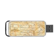 Background Old Parchment Musical Portable Usb Flash (one Side) by Celenk