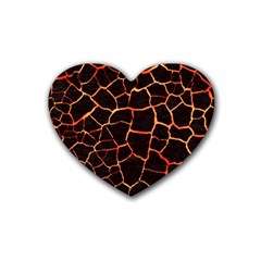 Magma Heart Coaster (4 Pack)  by jumpercat