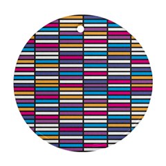 Color Grid 01 Ornament (round) by jumpercat