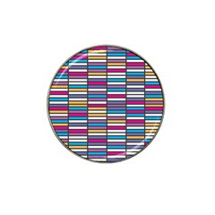 Color Grid 01 Hat Clip Ball Marker by jumpercat