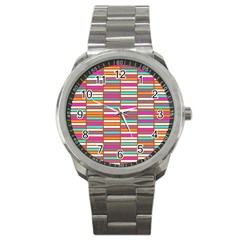 Color Grid 02 Sport Metal Watch by jumpercat