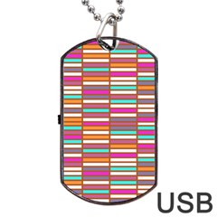 Color Grid 02 Dog Tag Usb Flash (one Side) by jumpercat