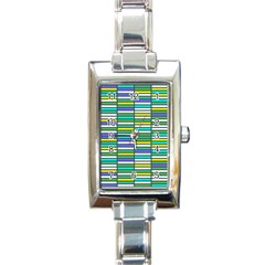 Color Grid 03 Rectangle Italian Charm Watch