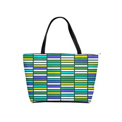 Color Grid 03 Shoulder Handbags