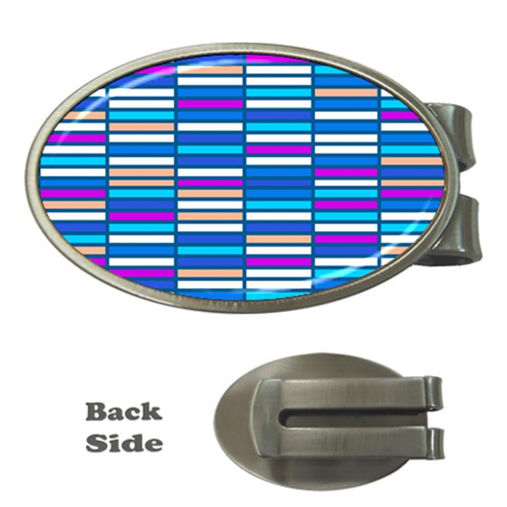 Color Grid 04 Money Clips (Oval) 