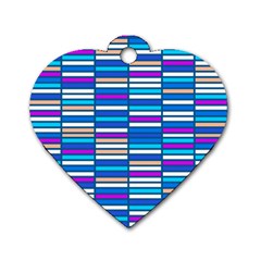Color Grid 04 Dog Tag Heart (one Side) by jumpercat