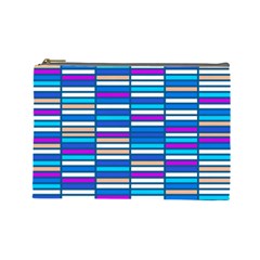 Color Grid 04 Cosmetic Bag (large) 