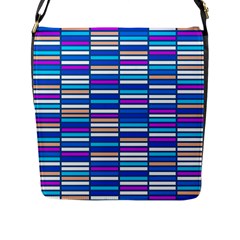 Color Grid 04 Flap Messenger Bag (l) 