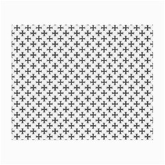 Black Cross Small Glasses Cloth (2-side) by jumpercat