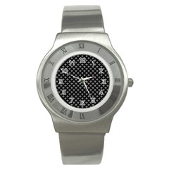 White Cross Stainless Steel Watch by jumpercat