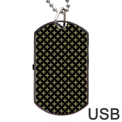 Yellow Cross Dog Tag Usb Flash (one Side) by jumpercat