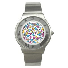 Retro Shapes 01 Stainless Steel Watch by jumpercat
