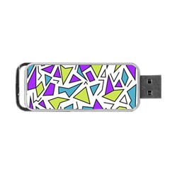 Retro Shapes 02 Portable Usb Flash (two Sides) by jumpercat